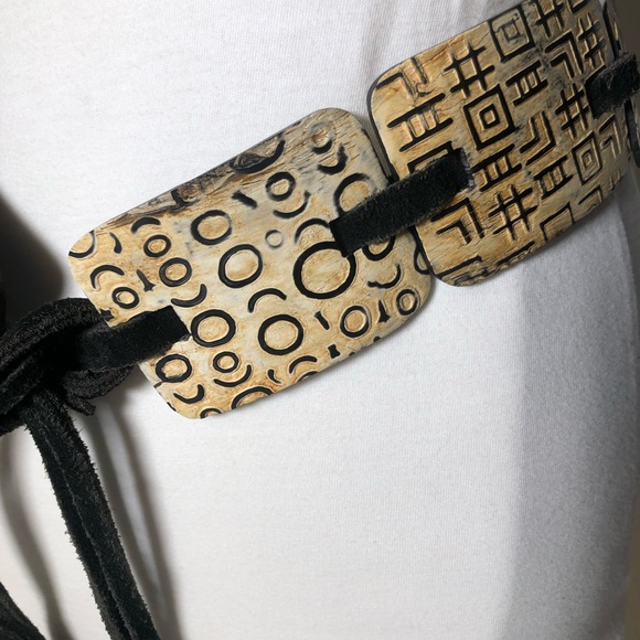 Long Art to Wear Vintage Sash Belt main image 6
